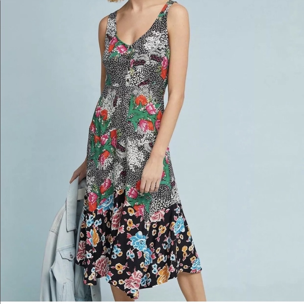 Anthropologie MAEVE Violette Pink Dress